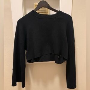 Zara Black Cropped Sweater